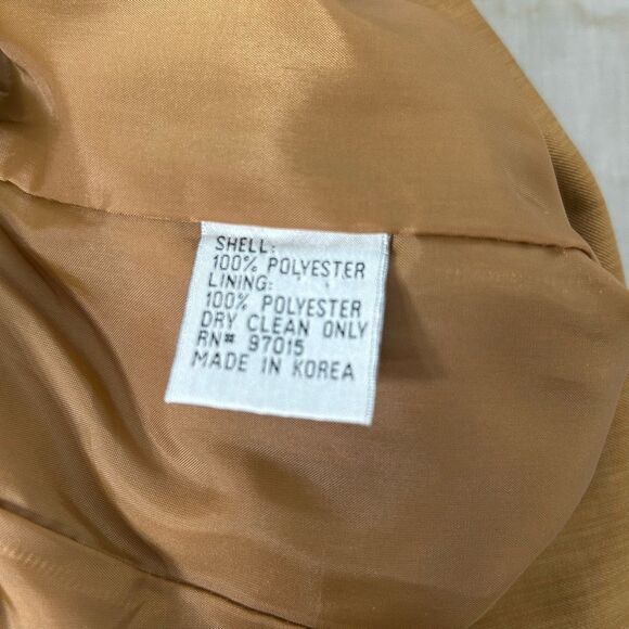 Pret a Porter Suits camel Brown sleeveless Sheath Dress Size 12 - Picture 8 of 8